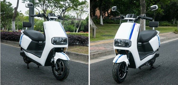 White Electric Scooter