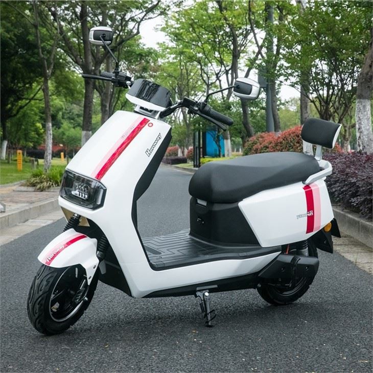 White Electric Motorcycle Scooter