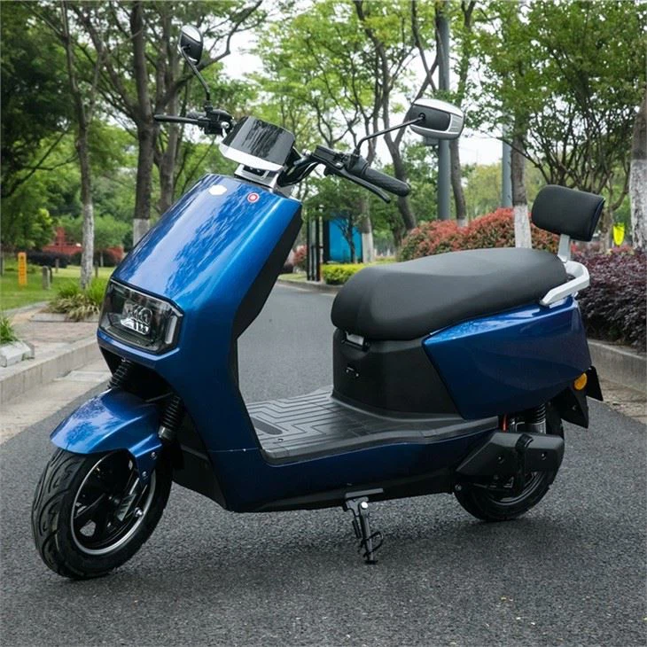 Blue Electric Motorcycle Scooter