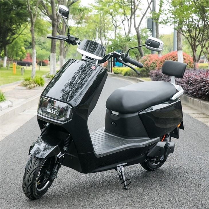 Black Electric Motorcycle Scooter